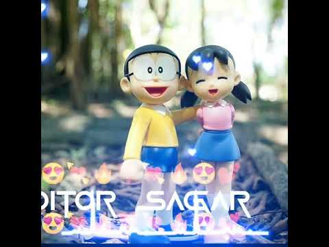 In Dhadkano Mein Baje Lyrics Video On Nobita And Sizuka 😍🔥 || WhatsApp Status ||