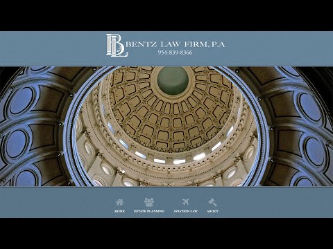 Bentz Law  Website Design Video