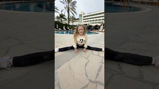 Cheerleader vs dancer in a gymnastics challenge ￼#jonathanjoly #shorts #daughter