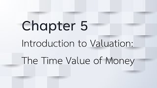Introduction to Valuation: The Time Value of Money