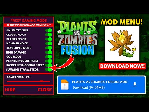 Plants VS Zombies Fusion Edition Mod Apk Latest Version 2.4.2 - Unlimited Suns & Unlock All Plants