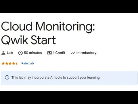 Set Up an App Dev Environment on Google Cloud  | Cloud Monitoring: Qwik Start