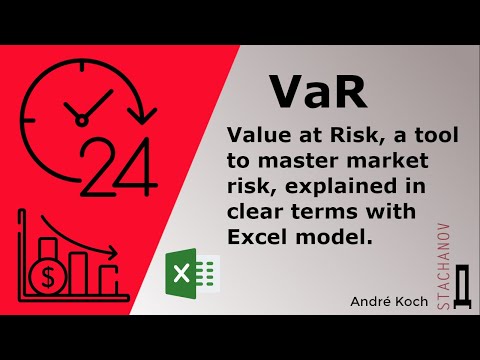 Value at Risk or VaR, a tool to master market risk, explained in clear terms with Excel model.