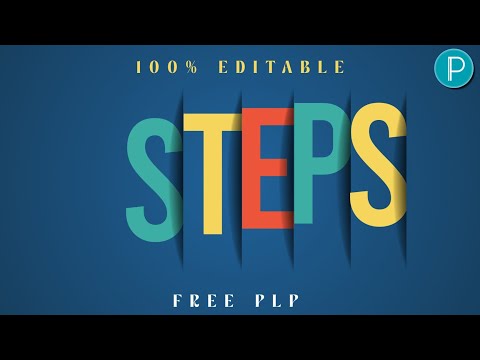 Mastering STEPS Text Effect in PixelLab | Fully Customizable Tutorial (Includes Free PLP File)