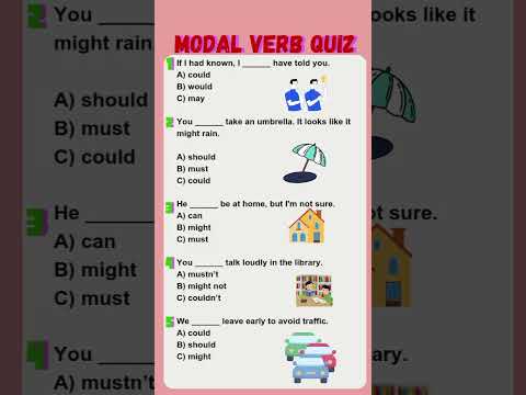 Modal verbs in view. Test your ability!#english #englishlanguage #modalverbsquiz #verbs #modalverbs