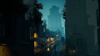 Dark City . . . #unrealengine5 #cyberpunk #cyberpunkart #kitbash3d #KB3D #empireoffuture #enter