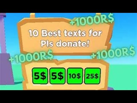 Giving Away Free Robux in PLS DONATE