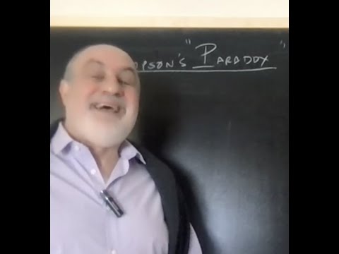 MINI LESSON 10: Simpson's Paradox & Its Exploitation by Covid Sociopaths in 3 ½ min.