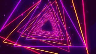 4K Neon tunnel VJ Motion Background - No copyright vj loop motion graphics || 4K VJ Loops