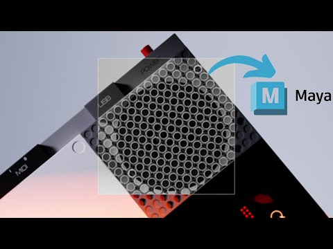 How to make circular shape in #maya