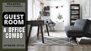 GUEST ROOM HOME OFFICE COMBO #guestroom #homeofficedecor