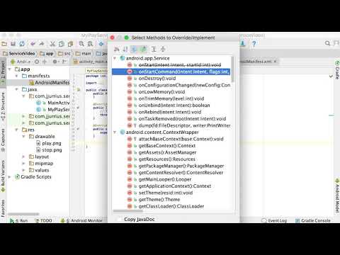 66   Android Service Example Stream music   Learn Android Application Development