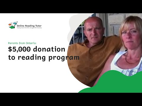 In 2003 these parents made $5000 donation to my special education reading class!