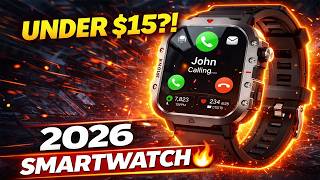 Best Budget Smartwatch 2026 Under $15?! ⌚ Bluetooth Call + Fitness Tracker (iOS & Android)