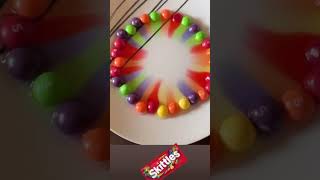 Skittles Rainbow Experiment! 🌈🍬 #ScienceMagic