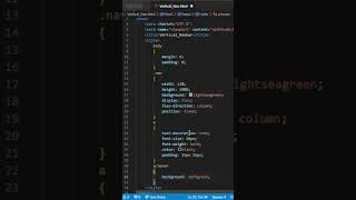 Fixed Vertical Navigation bar using HTML & CSS #shorts #youtube #html #css #coding