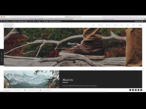 Create new About Us and Contact pages using demo shortcode content