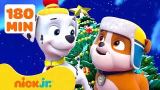 PAW Patrol BEST Holiday & Winter Rescue Missions! ☃️🎄 w/ Marshall | 3 Hours | Nick Jr.