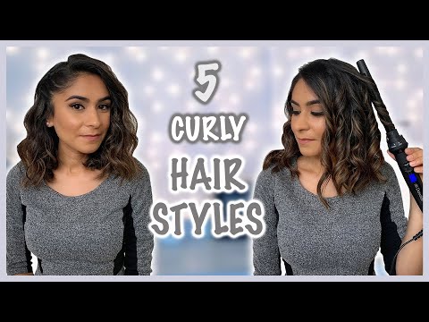 5 Easy Hairstyles for Short Curly Hair | Kreena Desai