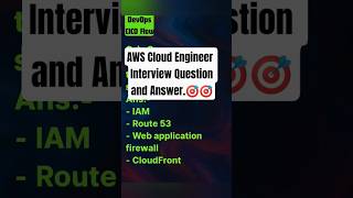 Interview Question And Answers , AWS Cloud Engineer #devopscicdflow