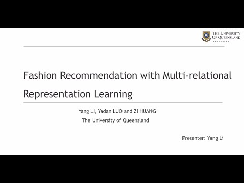 PAKDD2020 - Fashion Recommendation with Multi-relational Representation Learning