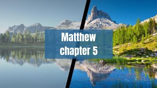 Matthew Chapter 5 this chapter is rich in wisdom and moral guidance, focusing on the themes of ..