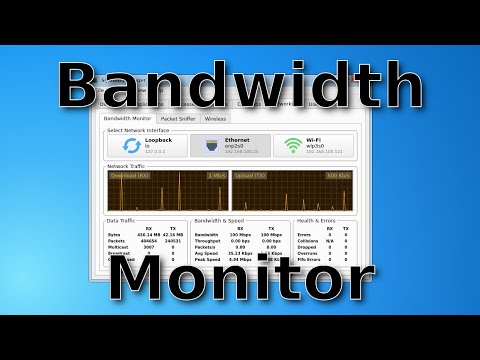 The Bandwidth Monitor in the System Manager is ready.