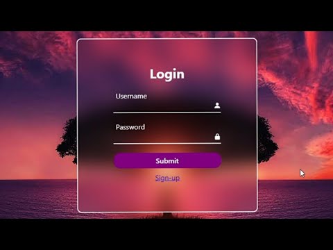 create Login-form page using html or css only | for beginners