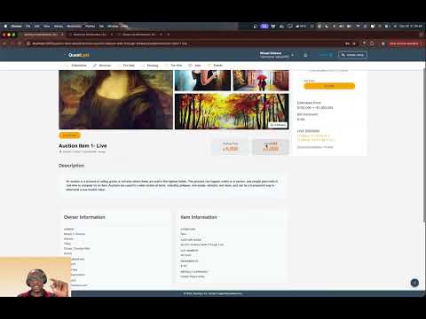 QuestLyst Livestream - Live Coding + Auctions Feature Walk Through