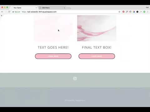 Image Rollover / Hover Filter - Opacity in Squarespace