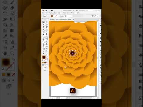 How to make floral effect in illustrator? #floraleffect #ytshort #adobeillustrator #aitutorial #tuts