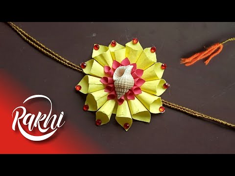Rakhi making at home DIY Rakhi Making l Unique Rakhi making idea by Vrindas Basket