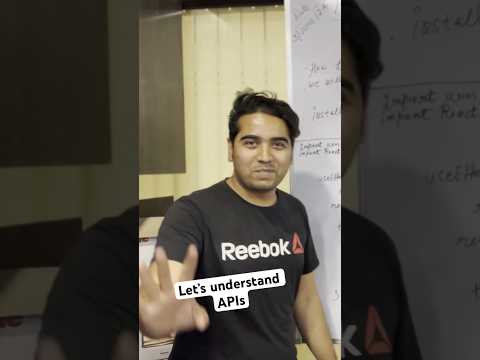 Let’s understand APIs || #fullstackdev
