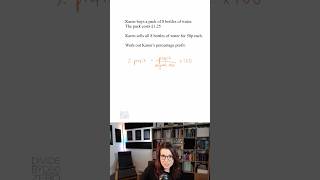 Percentage Profit | GCSE | 1-Minute Methods #GCSEMaths #MathsRevision #PercentageProfit #StudyTok