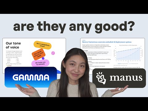 I tried using AI to make slides and I'm impressed | Gamma and Manus review