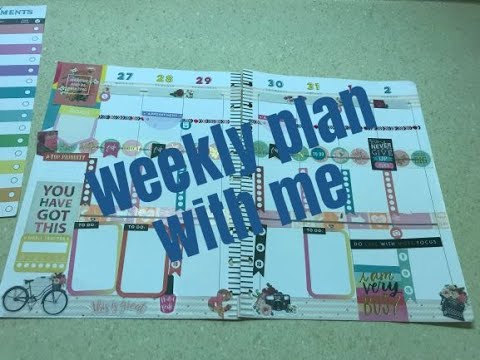 Plan with me/weekly