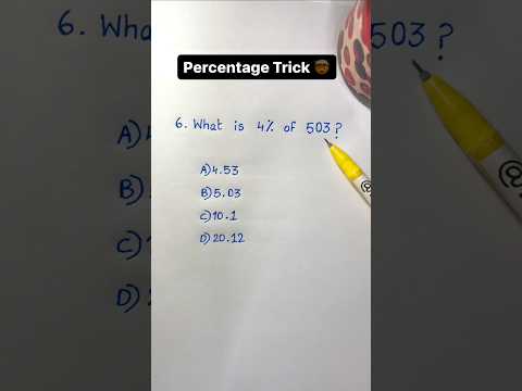 Unlock the Secret: Master Percentage Tricks in 60 Seconds | Vedic Maths percentage Short Trick