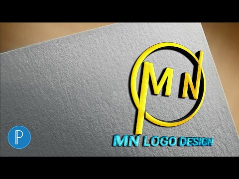 How to make MN logo design by pixellab /Free tutorial video Aug/05/2020
