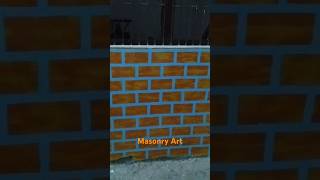 Chinaee  wall art 🎨🙂#masonryart #stonemasonryart #brickwallart #brickwallartideas #wallart