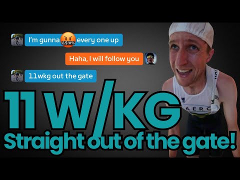 Zwift Race - 11w/kg straight out of the gates - Flat is Fast Stage 2