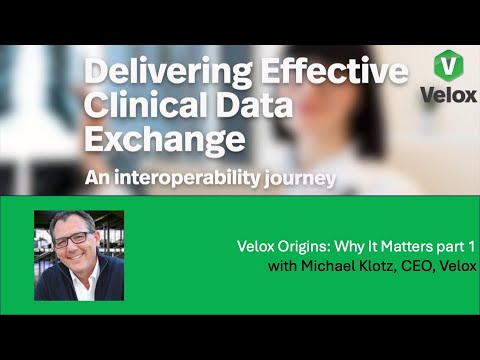 Velox Origins   Part 1 with Michael Klotz