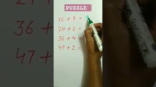 Puzzle #logicalreasoning #funwithmath  #puzzletime #puzzlereasoning #mathematics #shorts