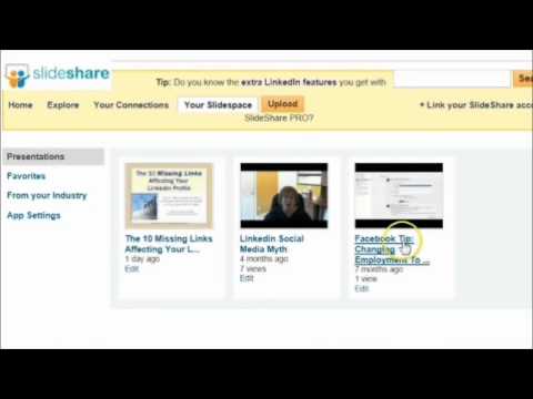 Linkedin Marketing Likes How To Add SlideShare to your Linkedin Profile