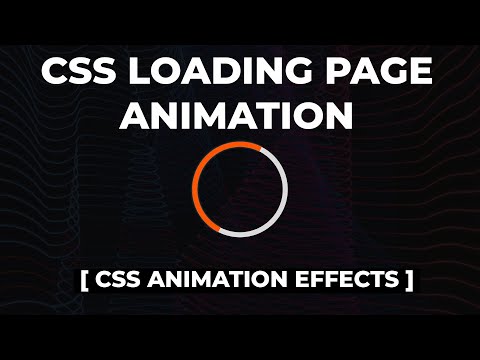 How To Add Loading Animation  To Website Using  HTML AND CSS | CSS Loading Page Animation