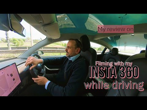 My review on Filming with my Insta 360 while driving a tesla