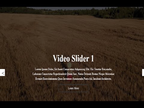 'Full Screen Video Slider With Next & Previous Control Buttons Using HTML CSS animation & Javascript