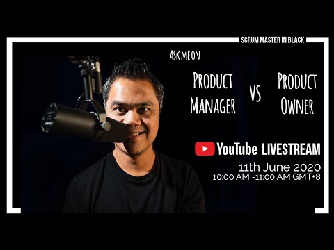[Live Stream] Product Owner vs Product Manager