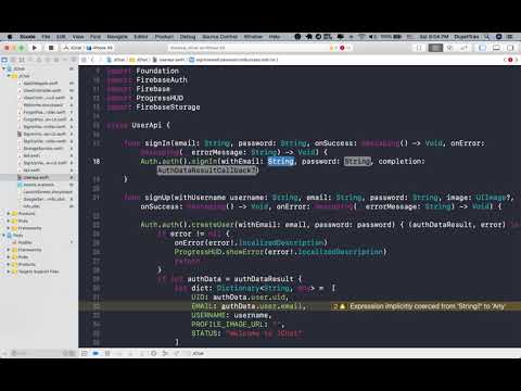 Swift 5 & Firebase 5 - Sign In Logic - Ep 21 Build Tinder + Chat