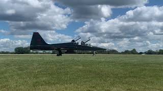 T-38A 64-270 from the 9th Reconnaissance Wing at Beale AFB taxis past at Oshkosh, 2022.