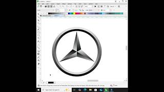 mercedes logo design in coreldraw  #coreldraw #designer #graphicdesign #logodesigner #logodesign
